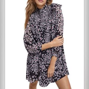 The Kooples Black and White Floral Blouse
